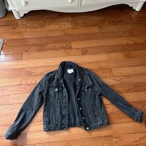 Forever 21 Charcoal Denim Jacket